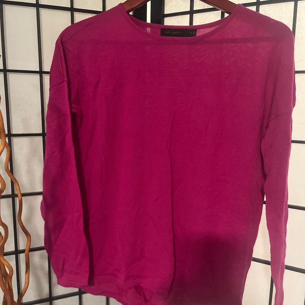 The Limited Fuchsia Long Sleeve Top